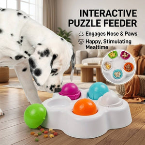 Interactive Puzzle Feeder Dog Toy