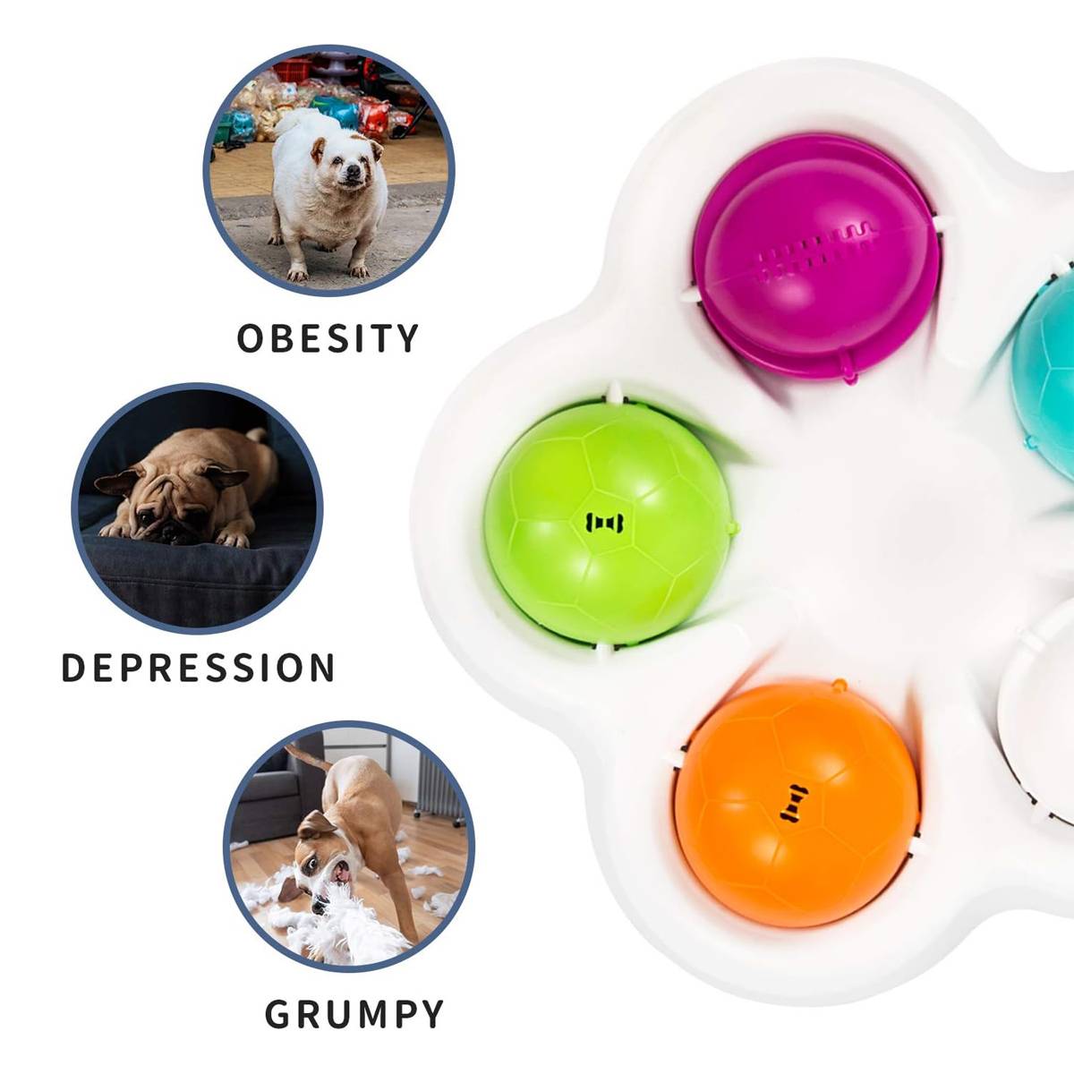 Interactive Puzzle Feeder Dog Toy