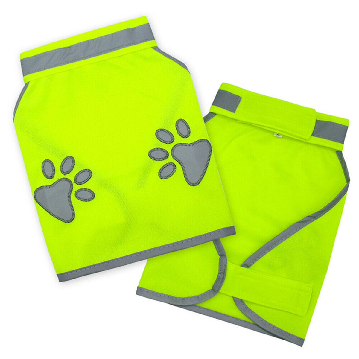 High-Visibility Dog Safety Vest Reflective Fluorescent Green