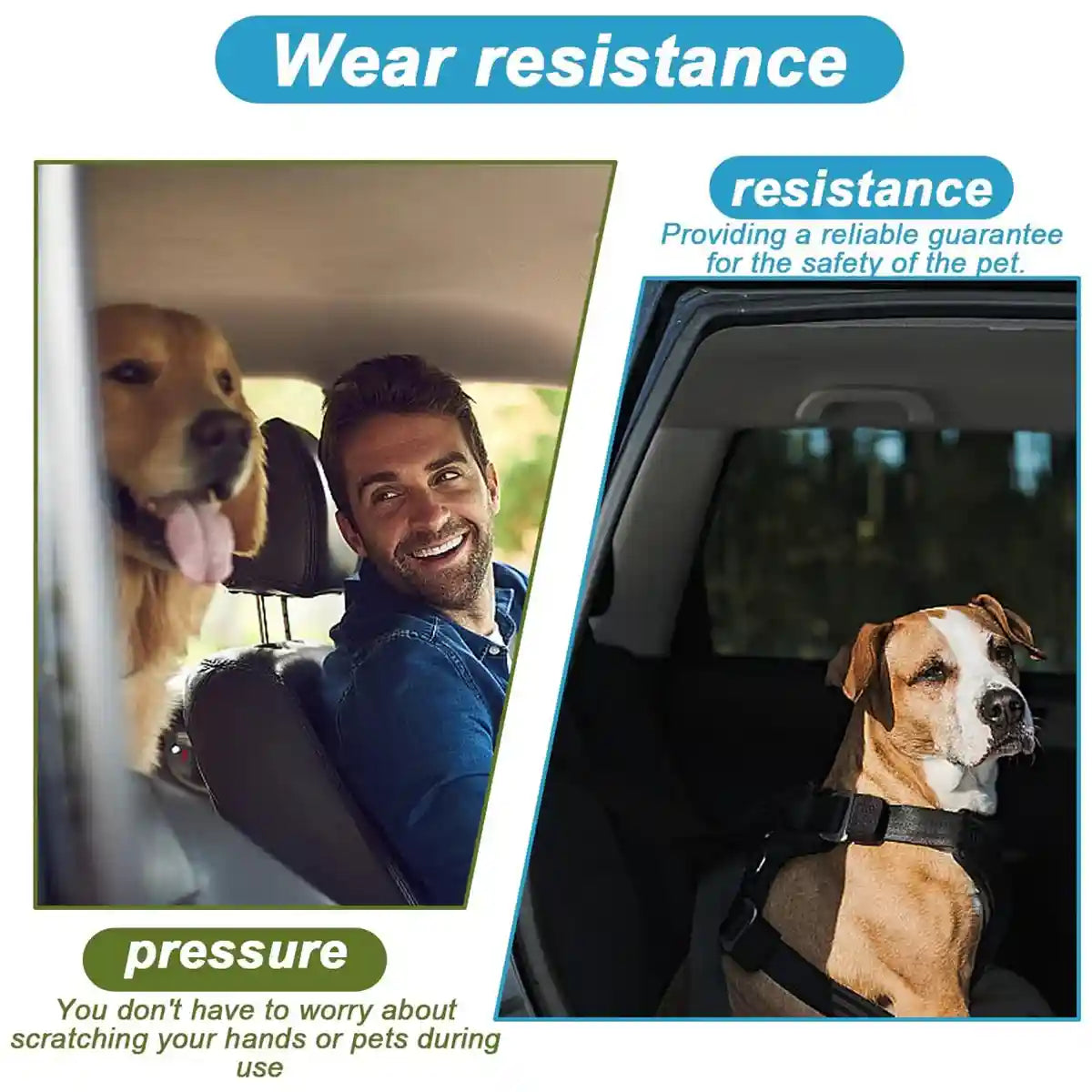 Dog Seat Belt Safety Buckle Harness