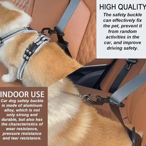 Dog Seat Belt Safety Buckle Harness