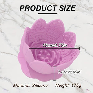 Lotus Silicone Dog Slow Feeder Bowl – Non-Slip Healthy Eating Mat