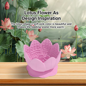 Lotus Silicone Dog Slow Feeder Bowl – Non-Slip Healthy Eating Mat