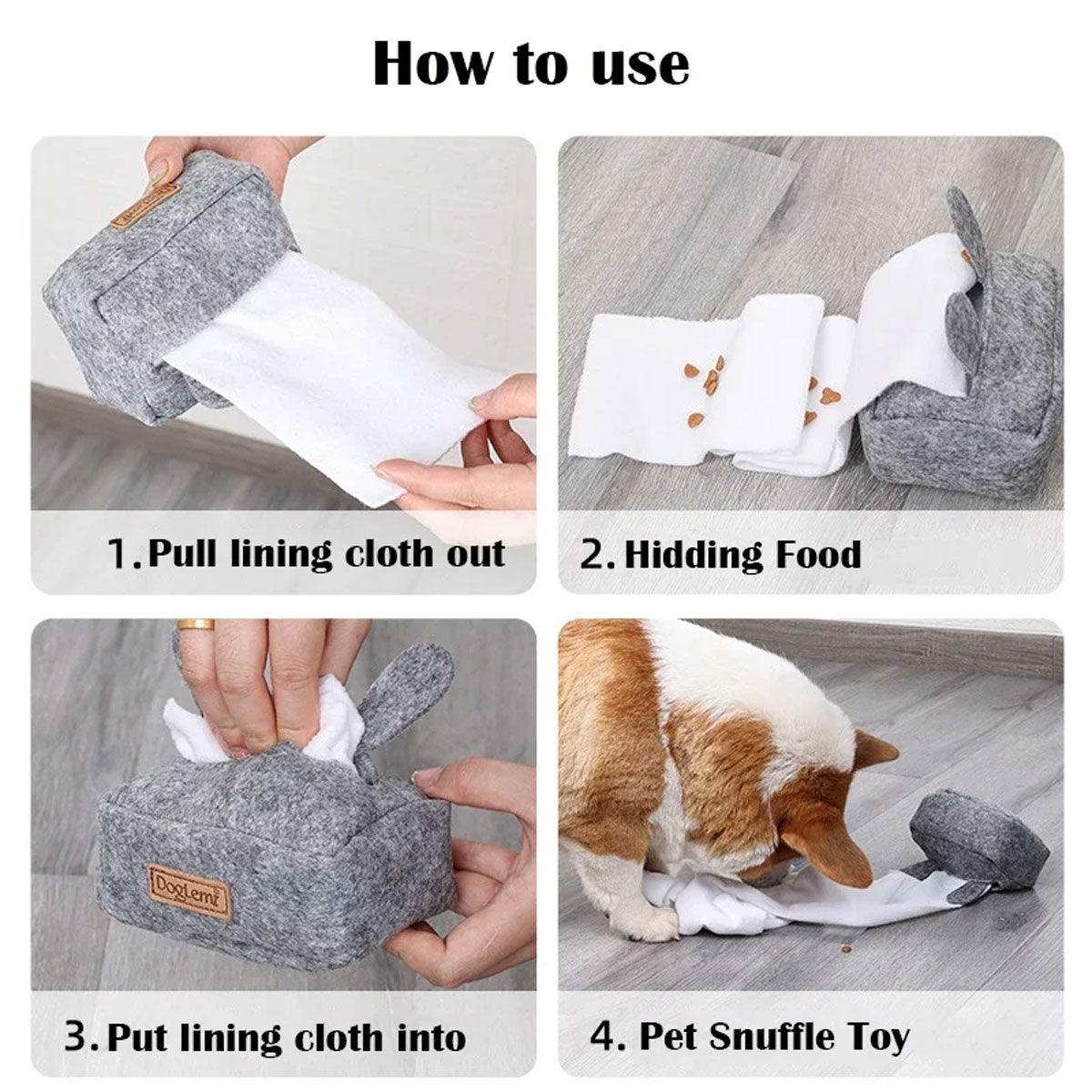 Reward-Based Snuffle Toys for Dogs Slow Feeding Nose Work Mat