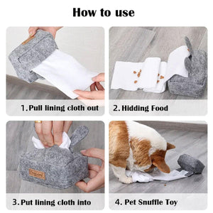Reward-Based Snuffle Toys for Dogs Slow Feeding Nose Work Mat