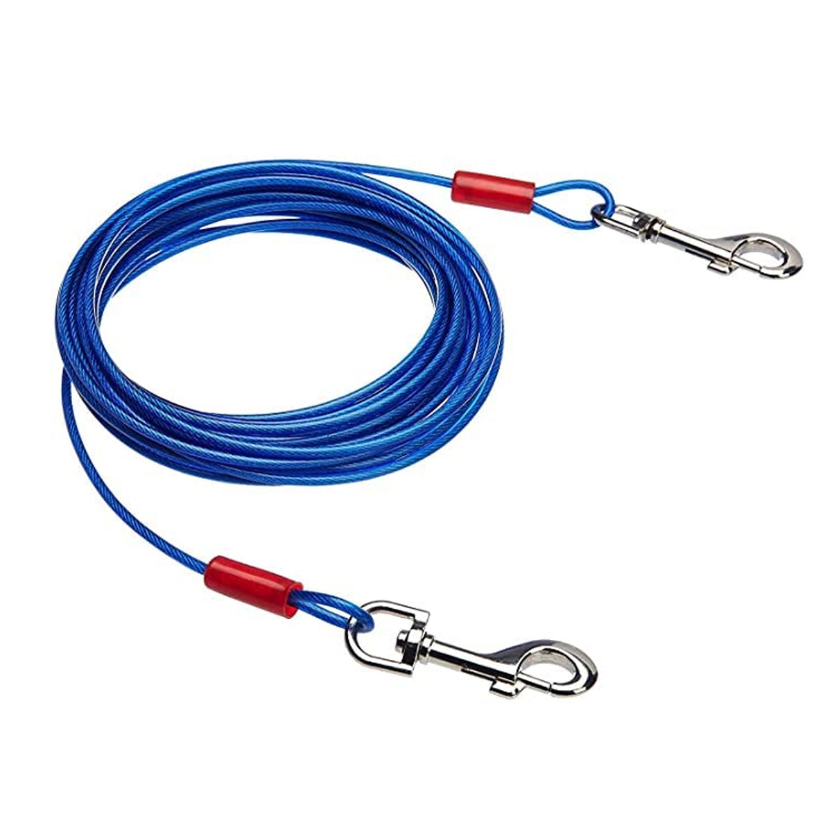 Dog Tie Out Stake Kit for Outdoor Tethering | 10m Cable + Bag