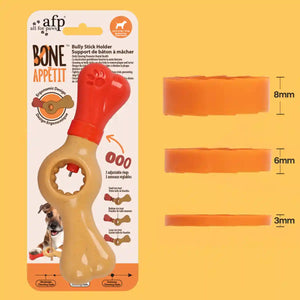 Durable Dog Chew Stick Holder Safe Bully Stick Grip for Medium Dogs