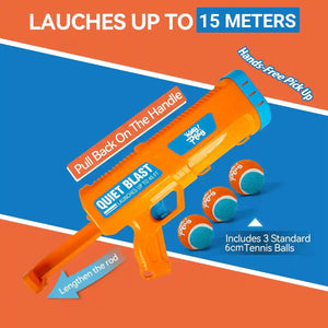 Dog Tennis Ball Launcher (1 Launcher + 3 Balls)