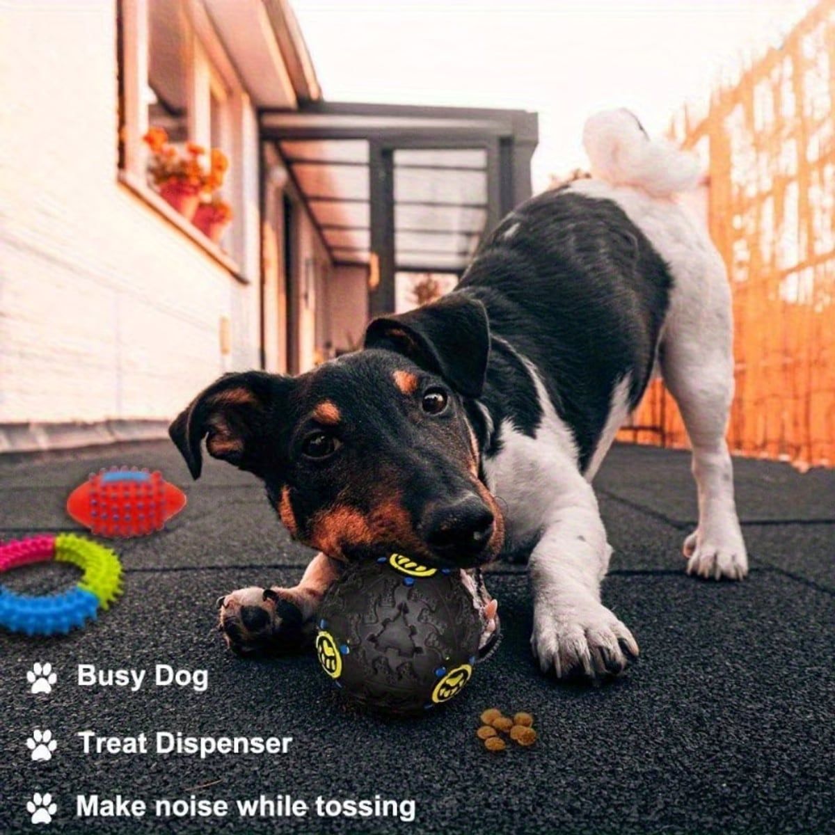 15 Pcs Dog Chew Toy Set with Rope and Rubber