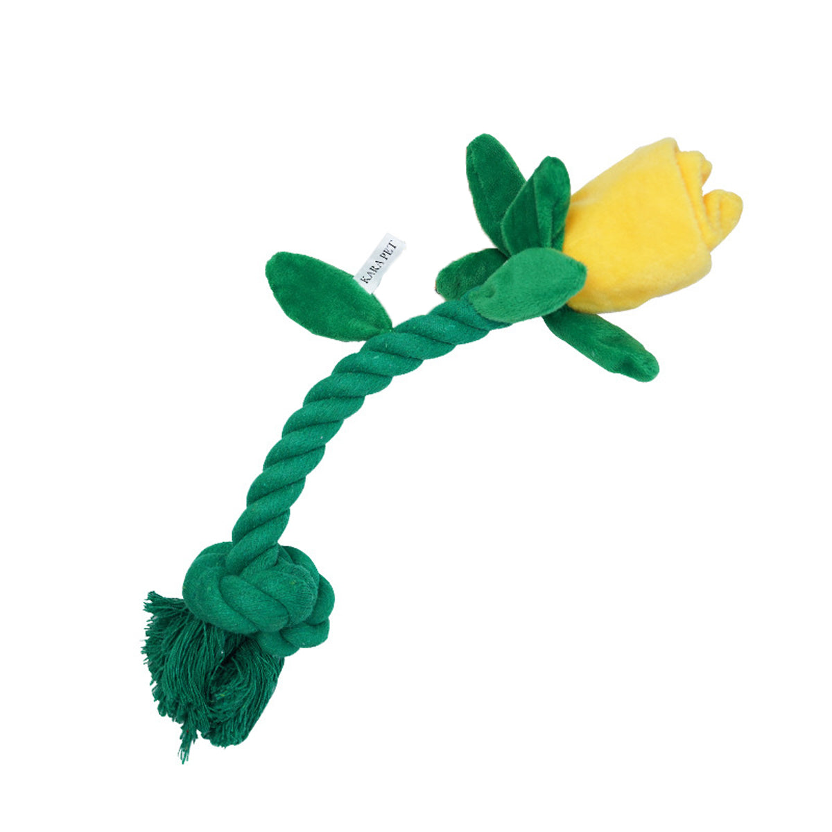 Rose Plush Dog Toy Cotton Rope Sound Paper Bite Resistant Interactive Pet Supply