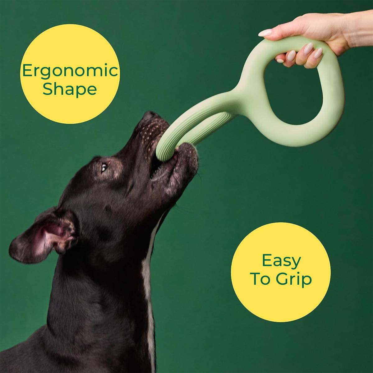 Dog Tug Toy Durable Rubber Tug Of War Toy