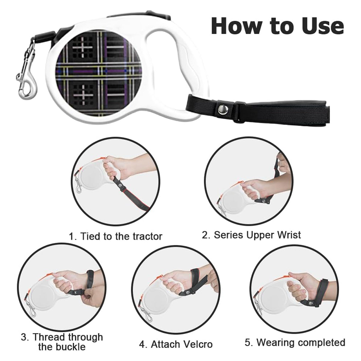 Dog Walking Anti-Slip Wristband Leash Strap