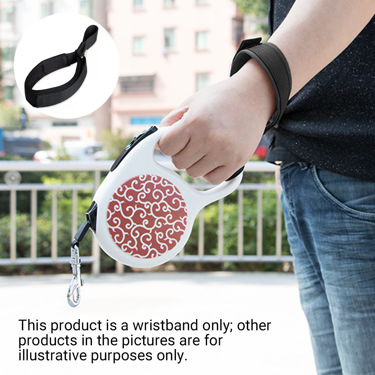 Dog Walking Anti-Slip Wristband Leash Strap