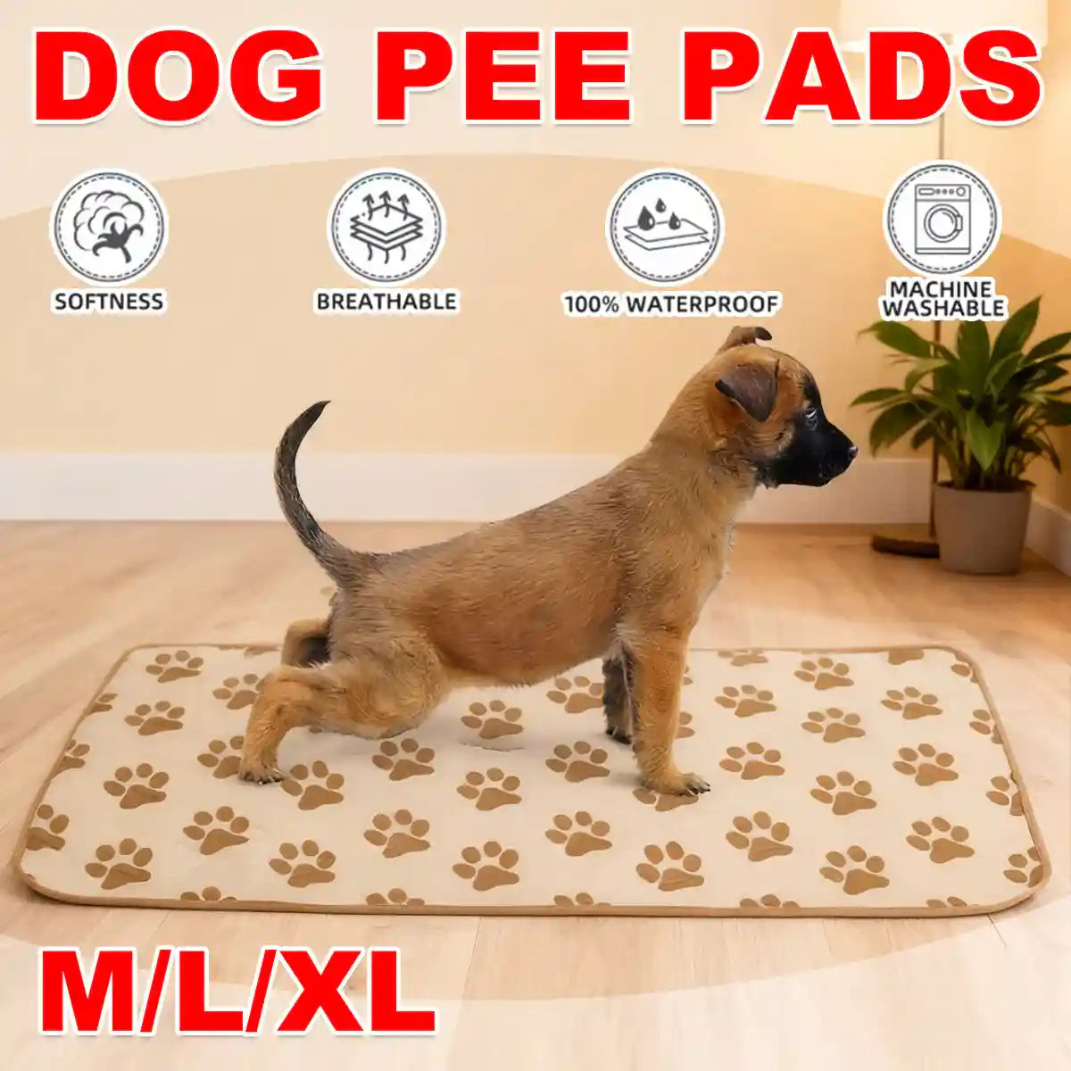 Washable Reusable Pet Dog Pee Pad