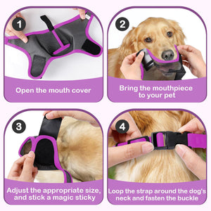 Dog Breathable Muzzle With Adjustable Strap