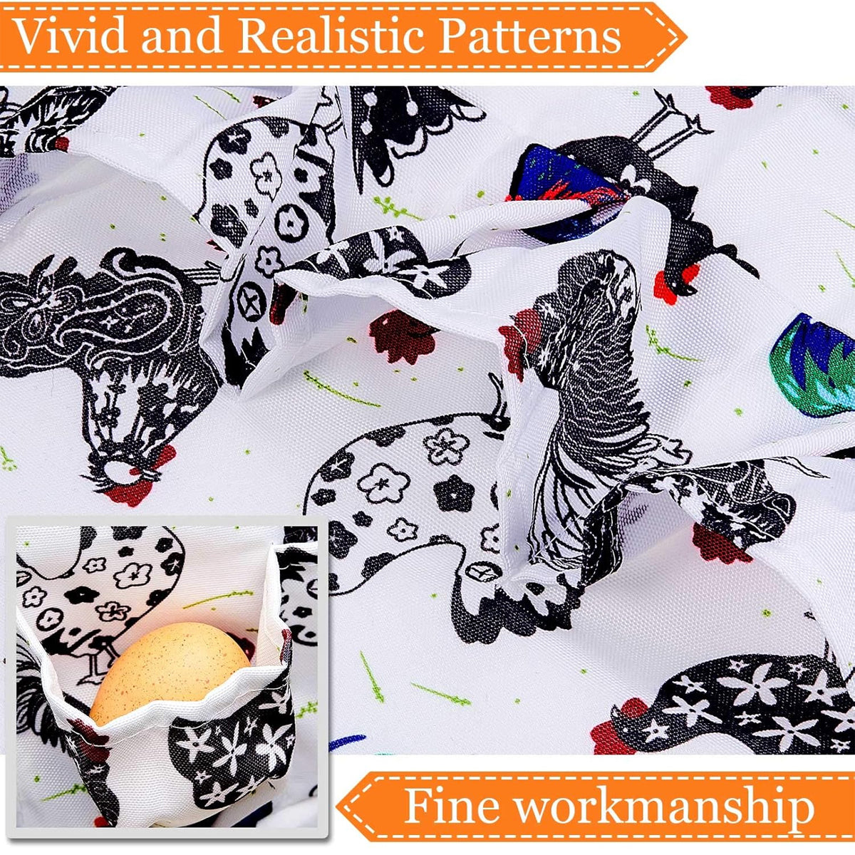 Egg Collecting Apron With Deep Pockets