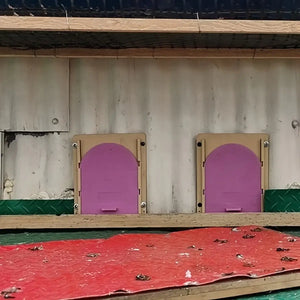 One-Way Bird Cage Door for Pigeons with Secure Entry Design