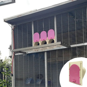 One-Way Bird Cage Door for Pigeons with Secure Entry Design