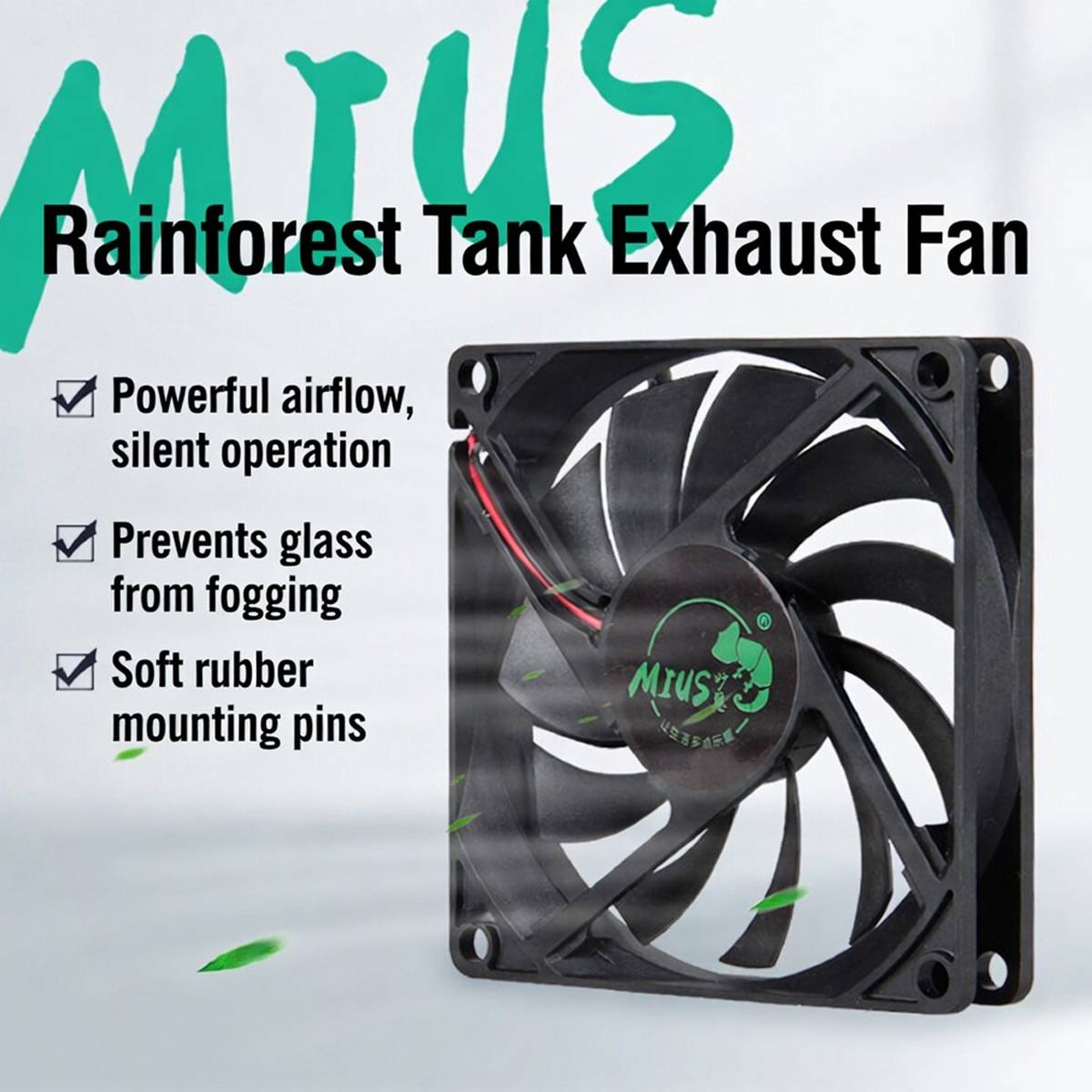 Reptile Terrarium Exhaust Fan | MIUS Ventilation System for Vivariums