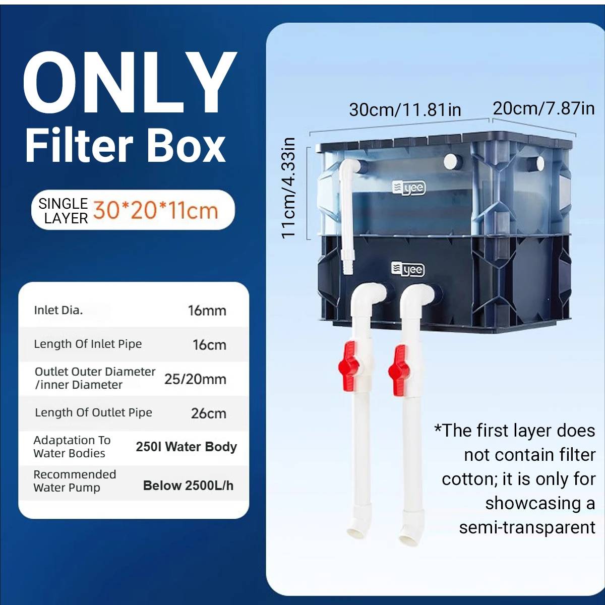 External Canister Filter - Aquarium Bio Filter Box High Performance