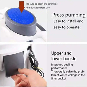 External Aquarium Filter Canister 24W 3-Layer High-Flow 1000L/h System