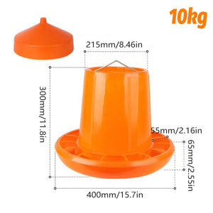 10KG Chicken Feeder Pail With Steel Handle