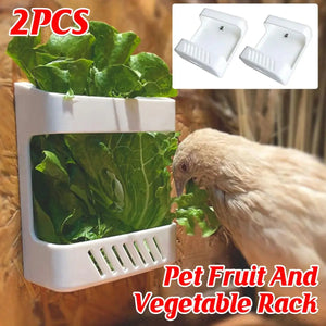 Wall-Mounted Poultry Feeder for Chickens & Small Animals Clean Feeding Solution