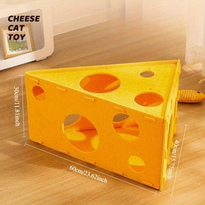 Felt Cheese Wedge Cat Bed