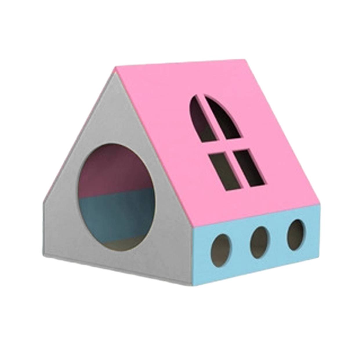 Foldable Cat House with Scratcher Bed | Cozy Pet Hideout & Lounger