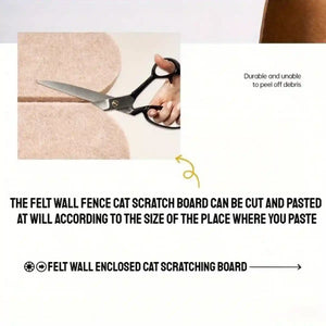 Felt Cat Scratching Board Wall-Mounted Scratch Pad (5PCS)