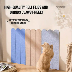 Felt Cat Scratching Board Wall-Mounted Scratch Pad (5PCS)