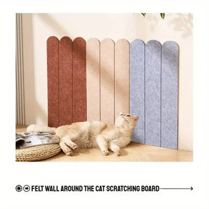 Felt Cat Scratching Board Wall-Mounted Scratch Pad (5PCS)
