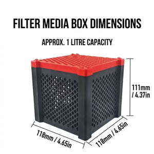 Aquarium Internal Filter Media Box with Lid