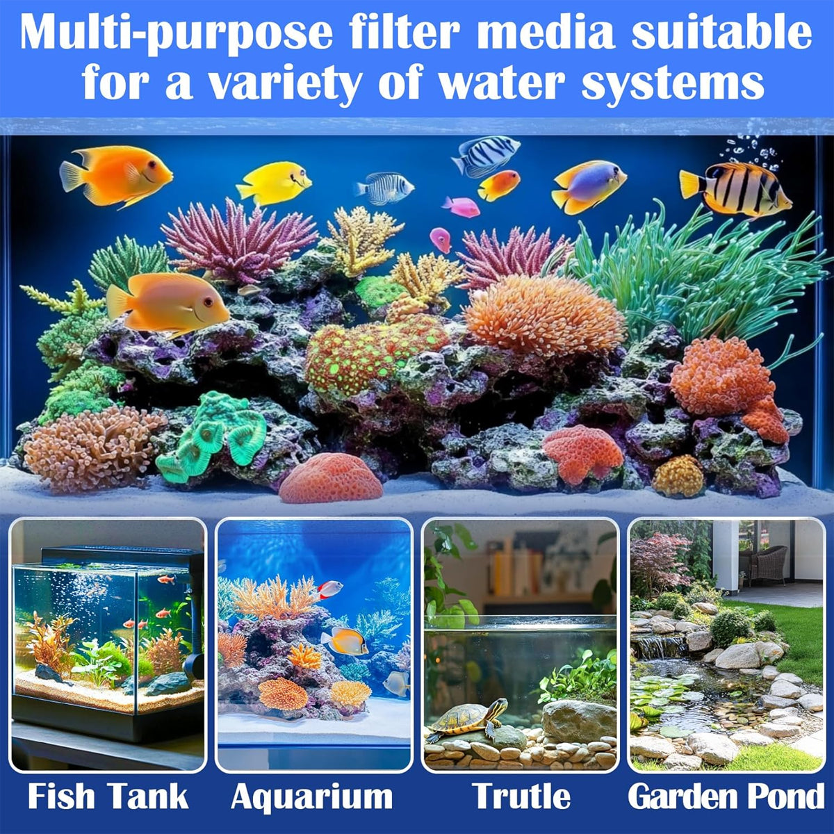 Bottom Fish Tank Filter Media Box Aquarium Biological Filter Holder