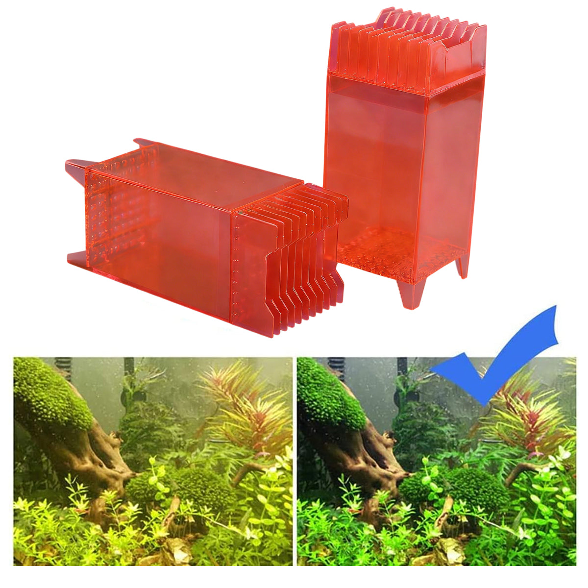 Bottom Fish Tank Filter Media Box Aquarium Biological Filter Holder
