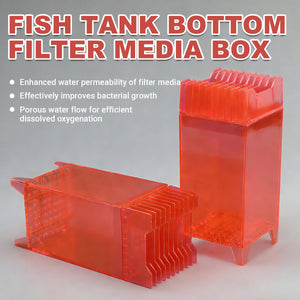 Bottom Fish Tank Filter Media Box Aquarium Biological Filter Holder