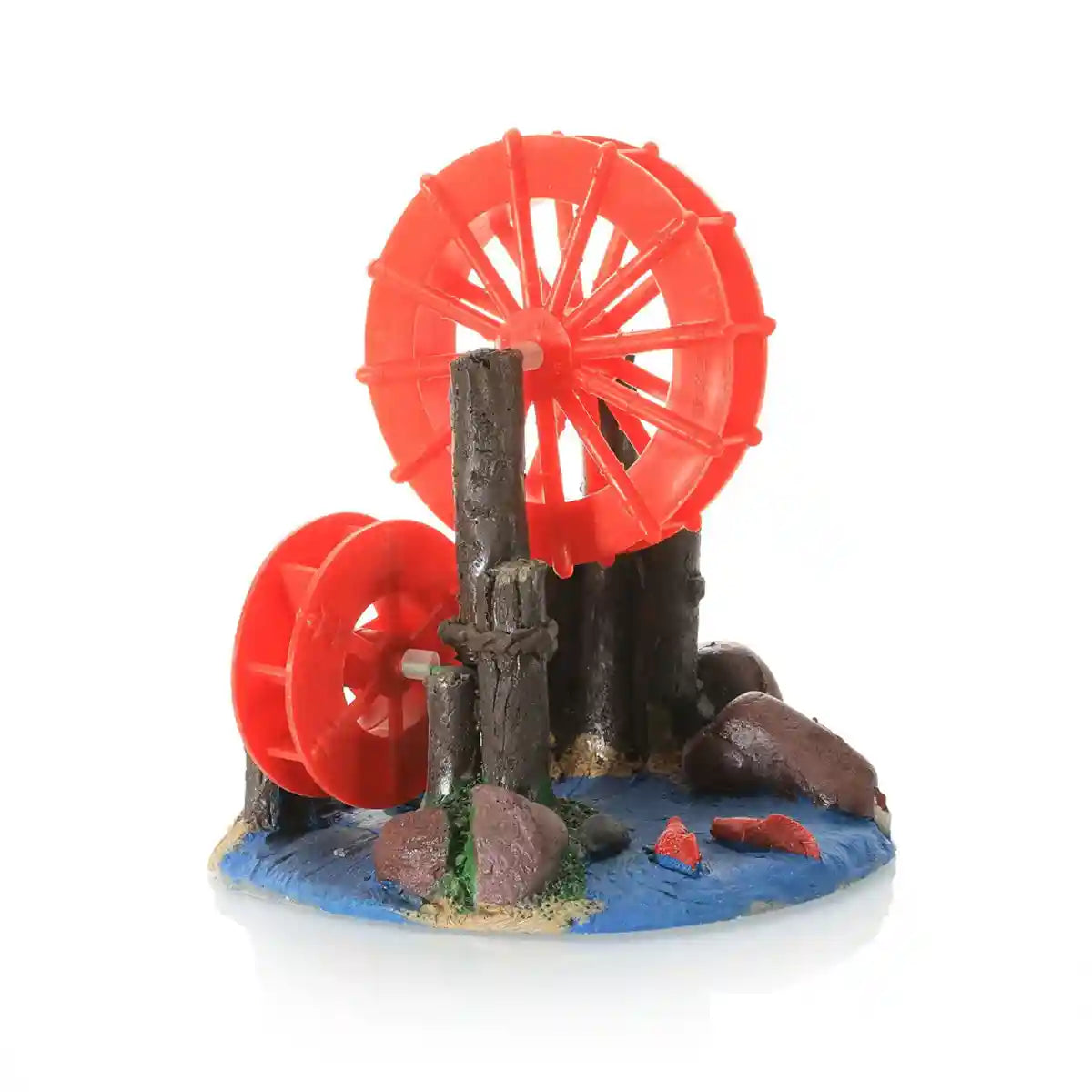 Fish Tank Fan Wheel Decoration Creative Resin Windmill Ornament for Aquarium