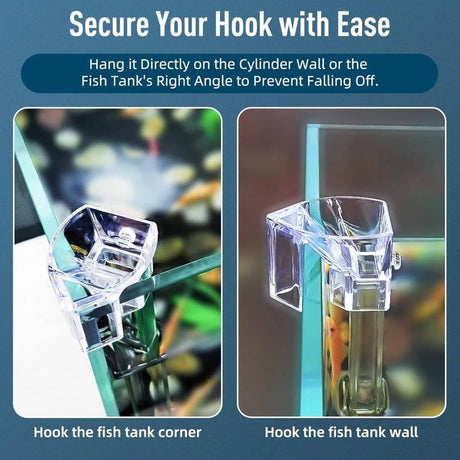 Clear 17cm aquarium feeding tube and ring for shrimp and fish – product view 11