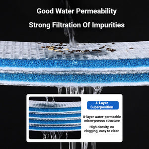 8D Fish Tank Filter Cotton Pad (2PCS) High Density Aquarium Media