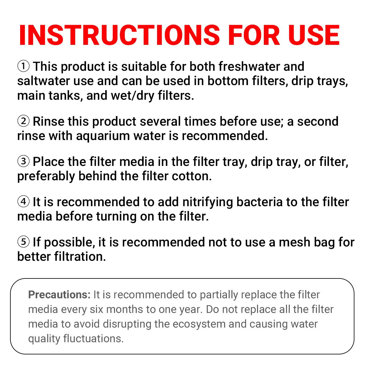 Suspension Filter Media 1L - Aquarium Bacteria Cultivation Pellets