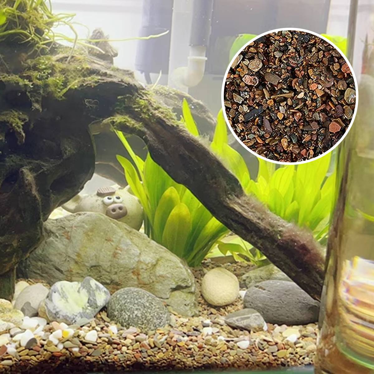 Volcanic Aquarium Sand 6MM - Yee Stream Stone Bottom Substrate
