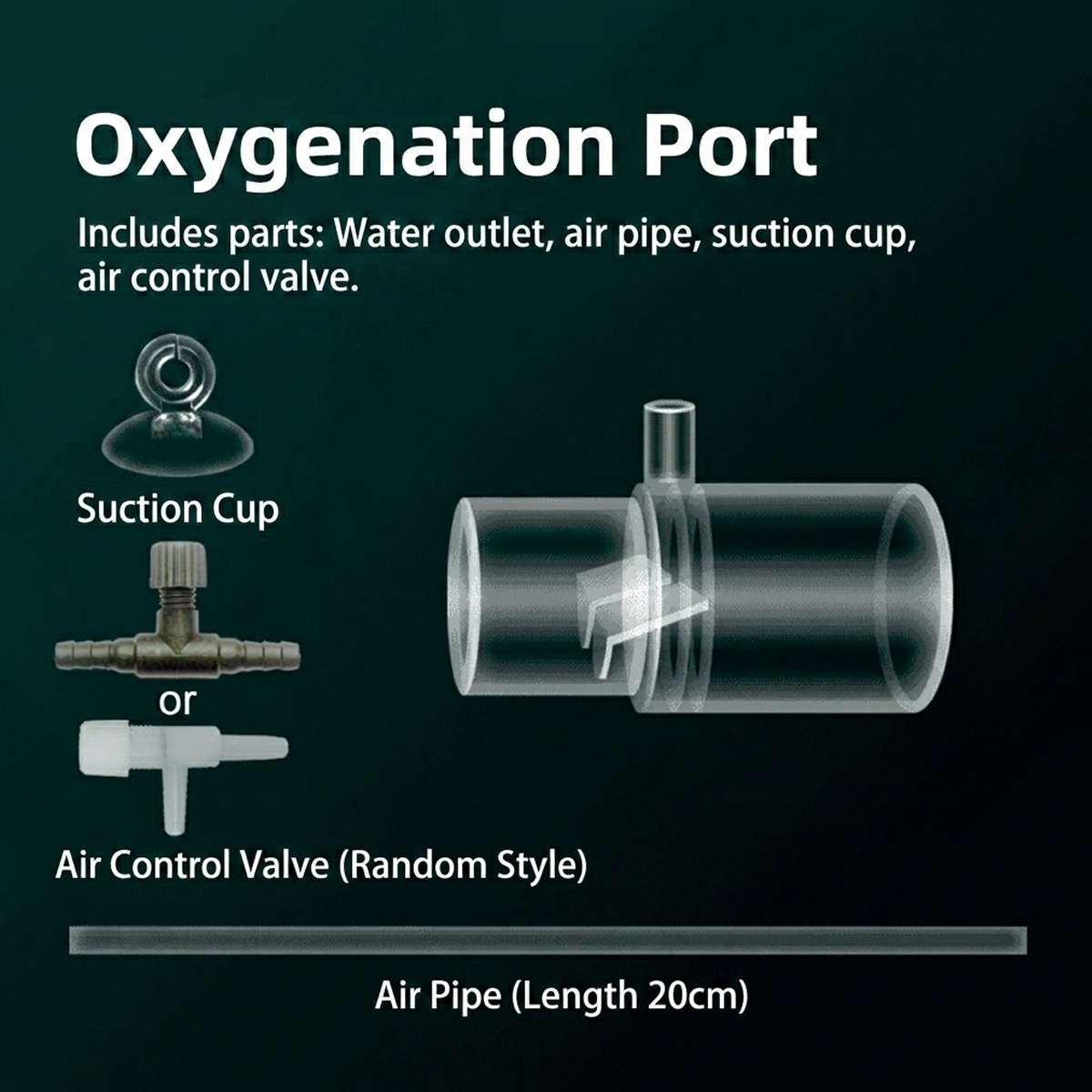 Aquarium Oxygen Diffuser - Duckbill Water Outlet Pipe