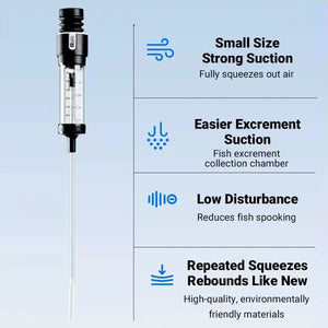 Fish Tank Water Changer Handheld Aquarium Cleaner with Strong Suction