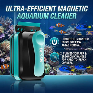 Magnetic Aquarium Cleaner Small - Strong Glass Algae Brush