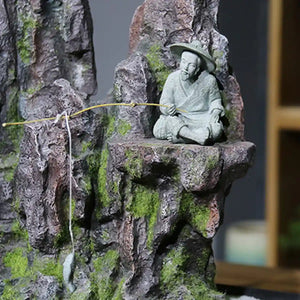 Fishing Man Ornament Aquarium & Landscape Decor