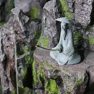 Fishing Man Ornament Aquarium & Landscape Decor
