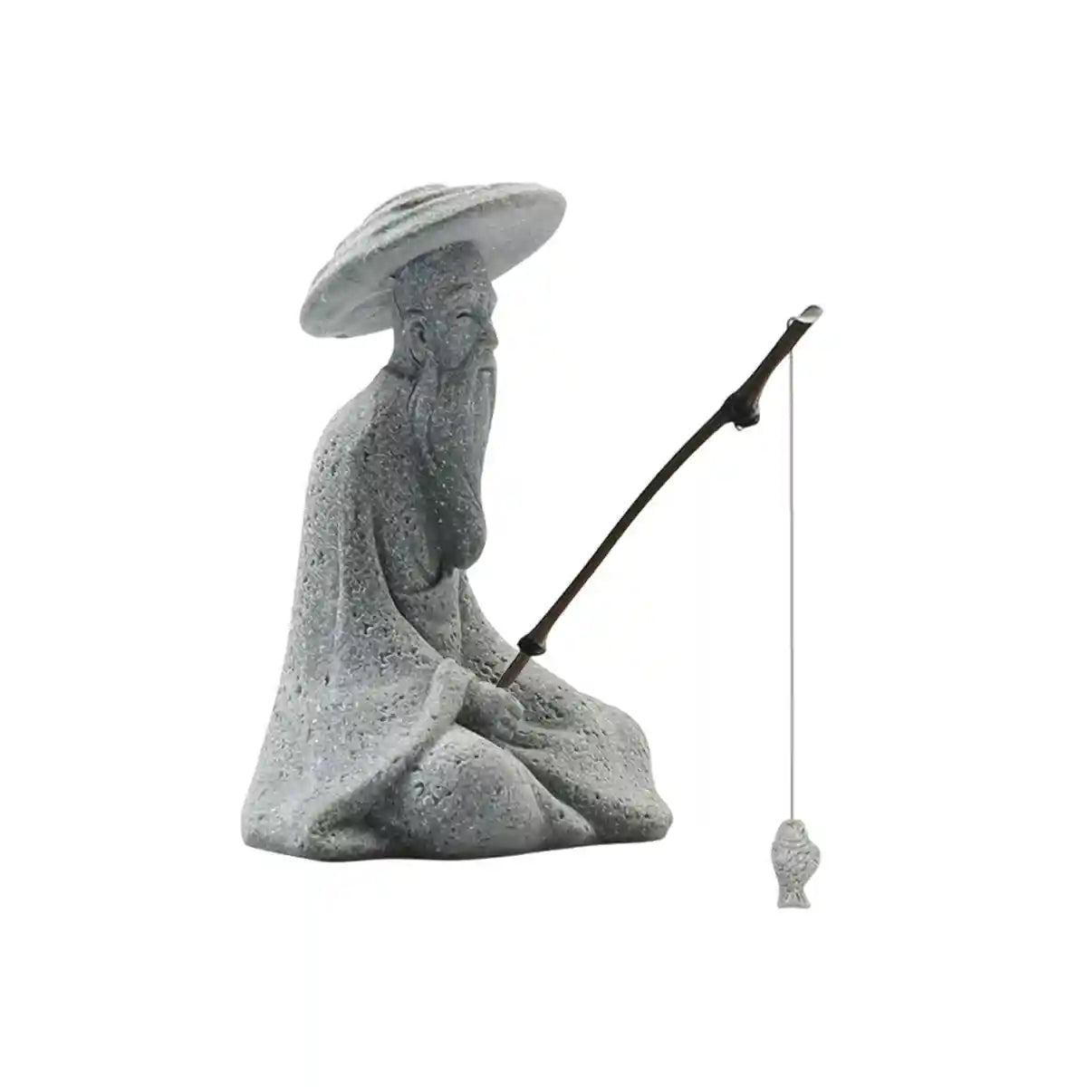 Fishing Man Ornament Aquarium & Landscape Decor