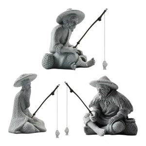 Fishing Man Ornament Aquarium & Landscape Decor
