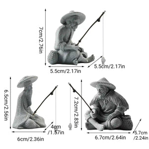 Fishing Man Ornament Aquarium & Landscape Decor