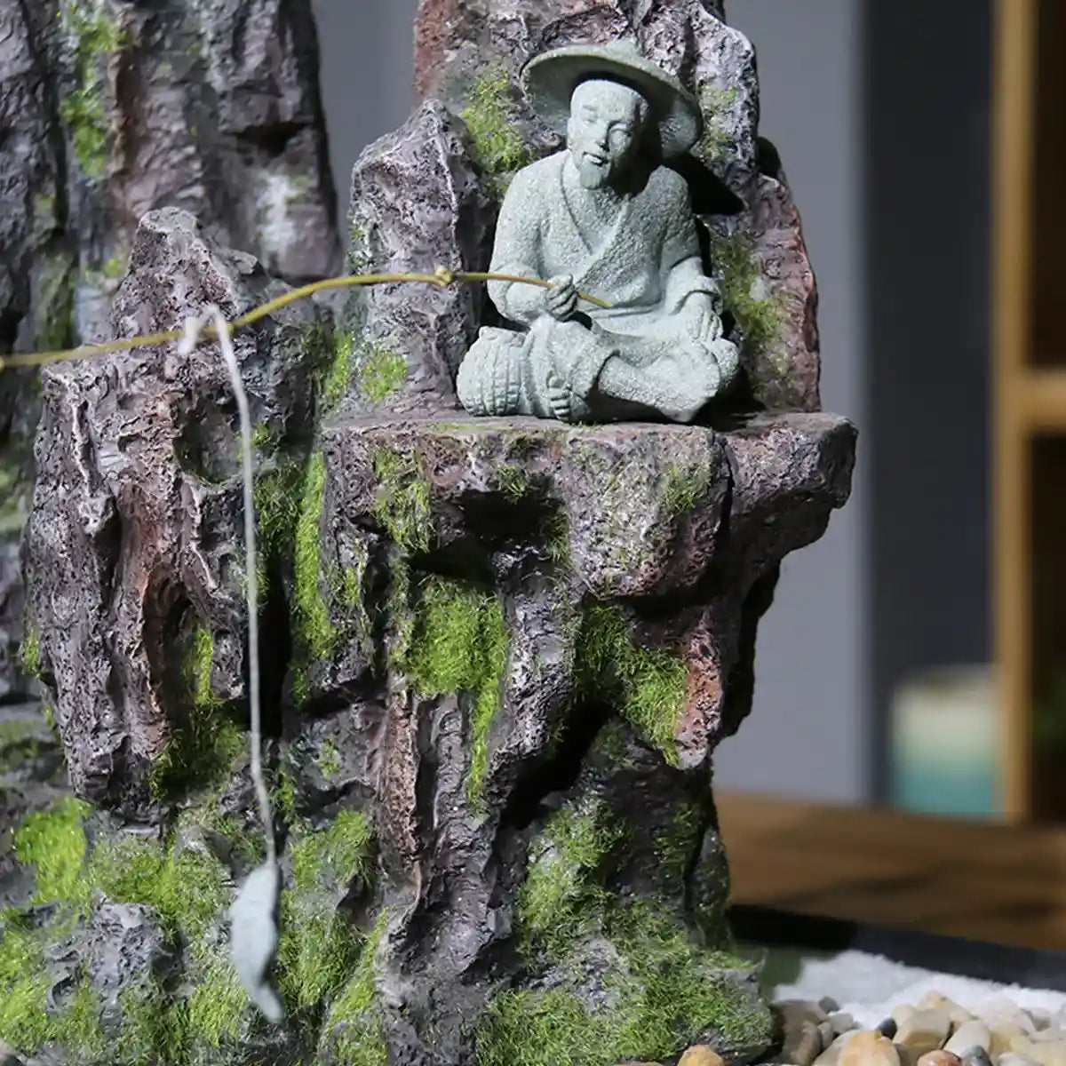 Fishing Man Ornament Aquarium & Landscape Decor